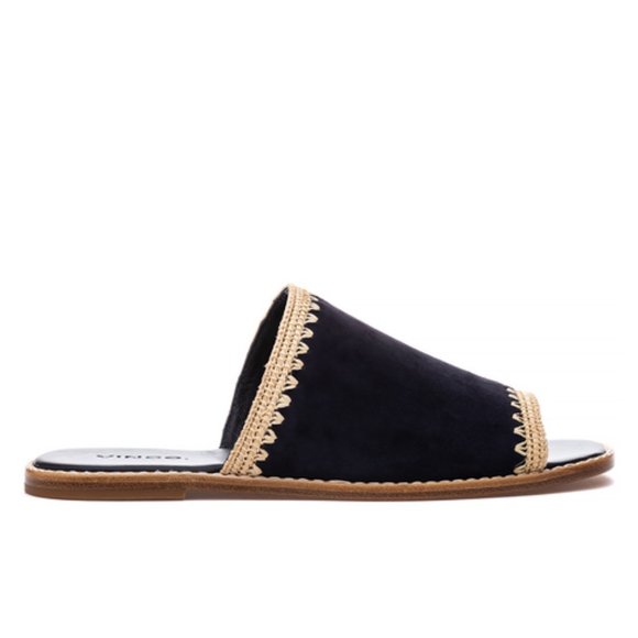 VINCE Suede Slide Sandals - Picture 6 of 12